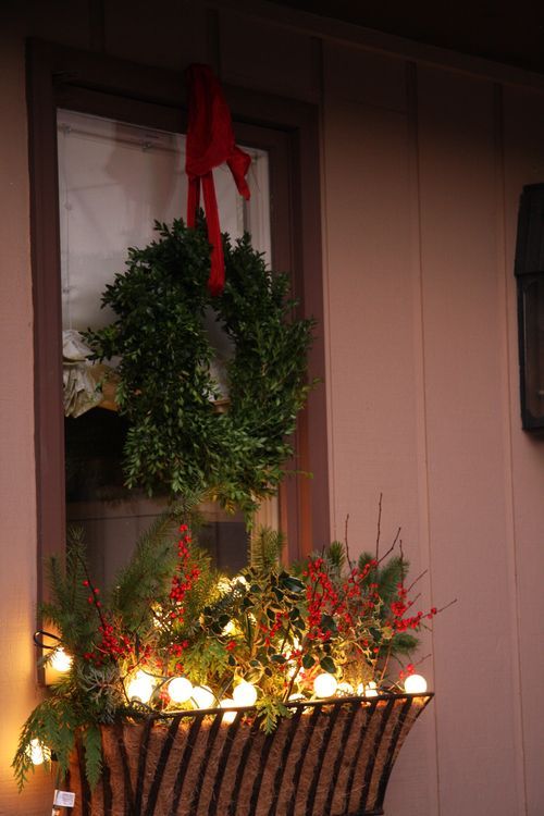 Christmas window box