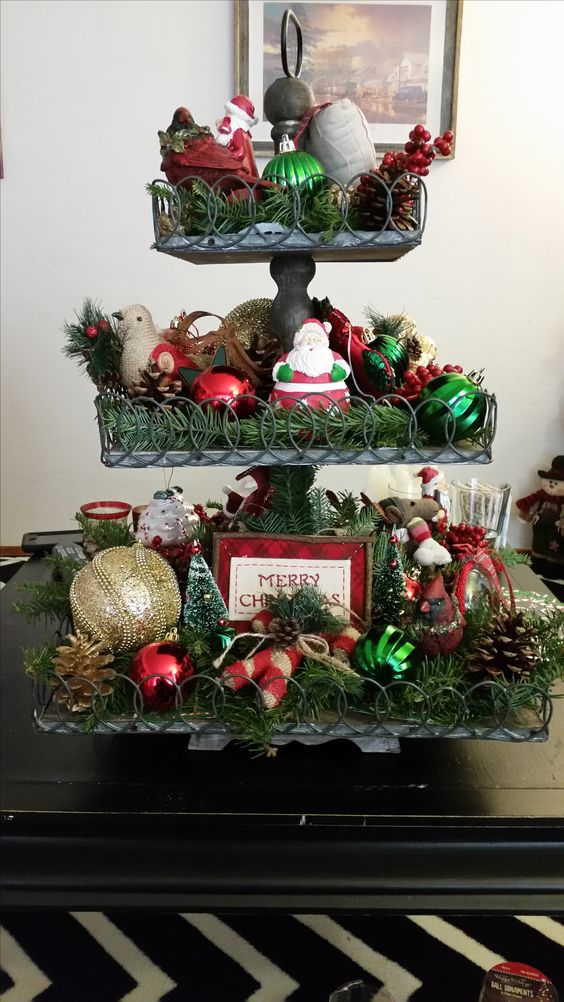 Christmas Tiered Tray Ideas