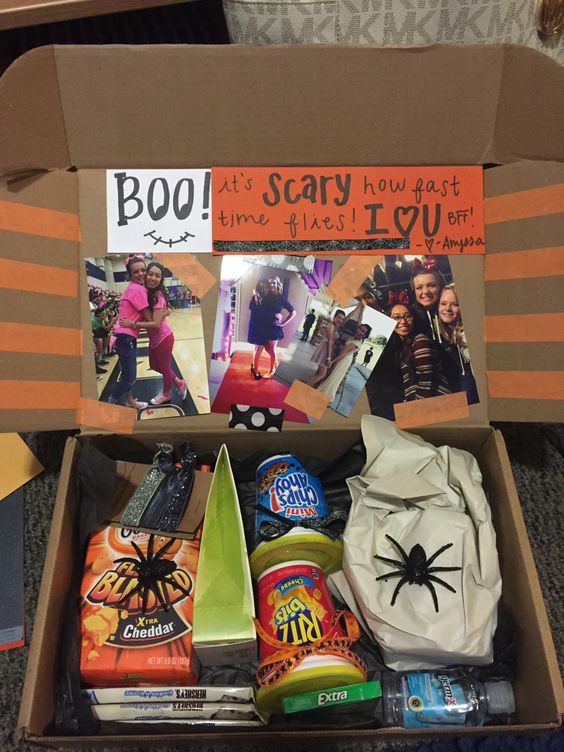 Halloween bff college care package