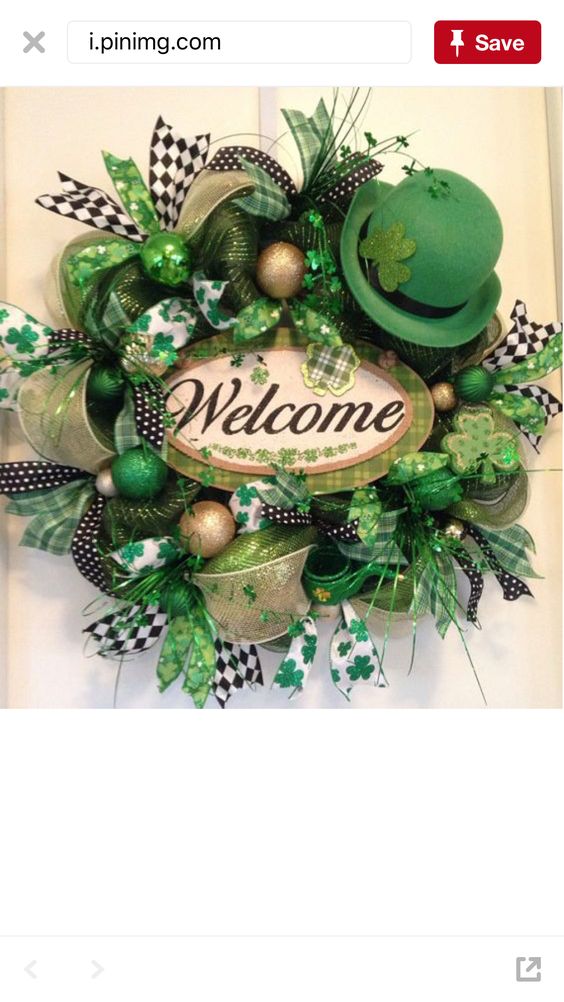 How to make a St. Patrick's Day Wreath