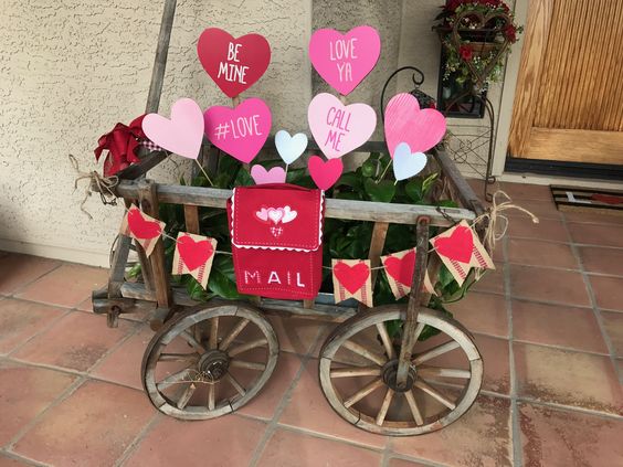 Valentines Porch Decor