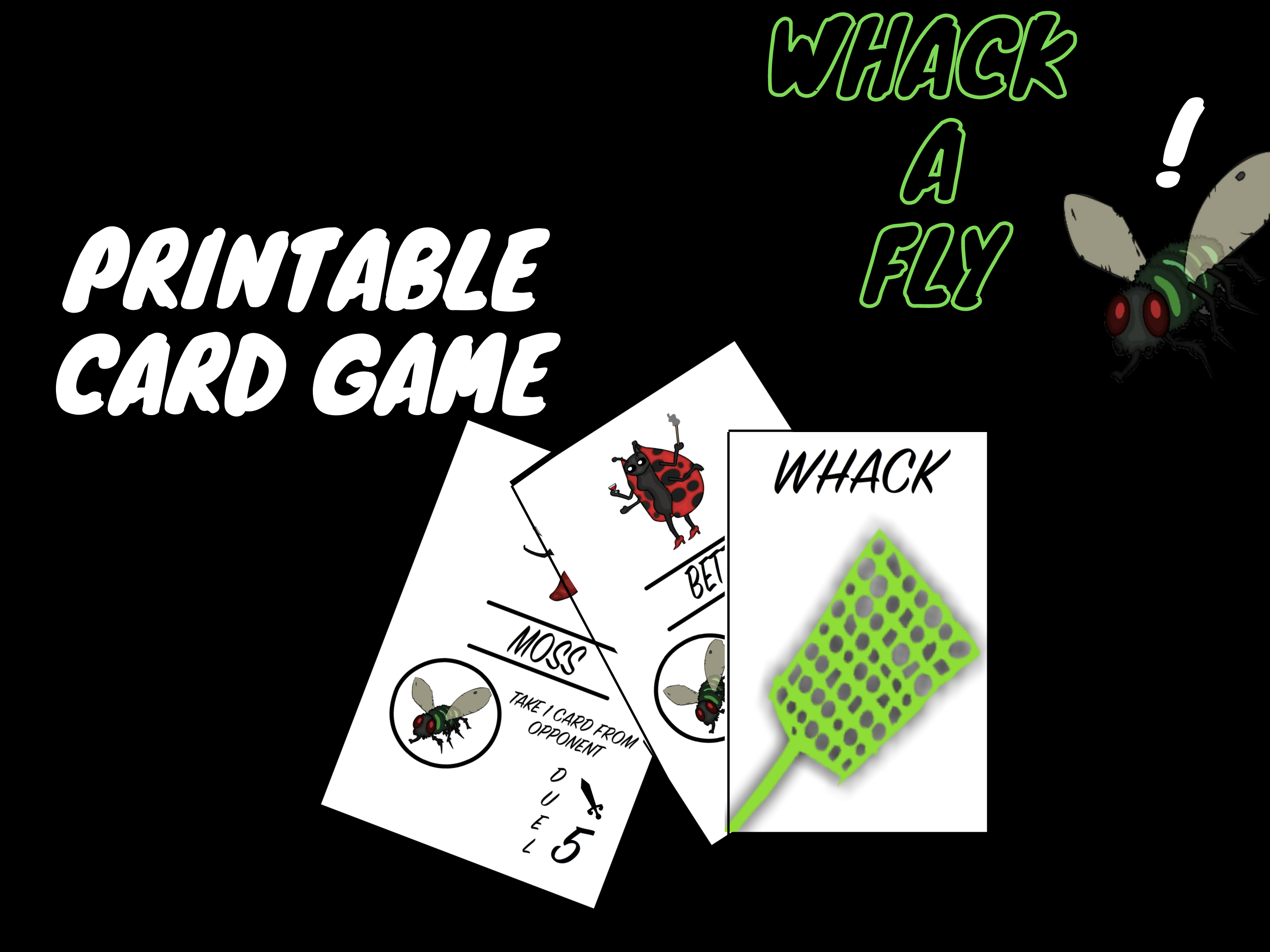 whack a fly card game