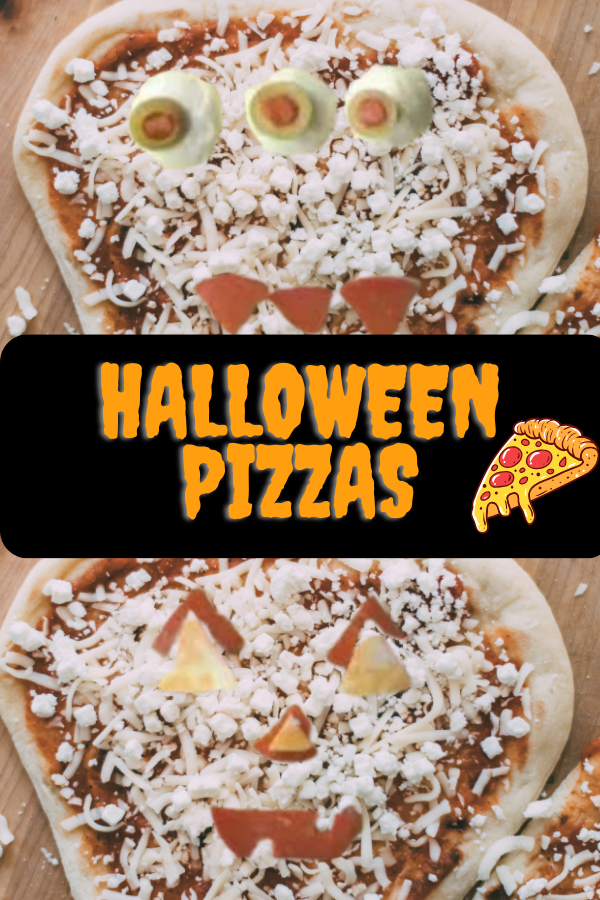 halloween pizzas