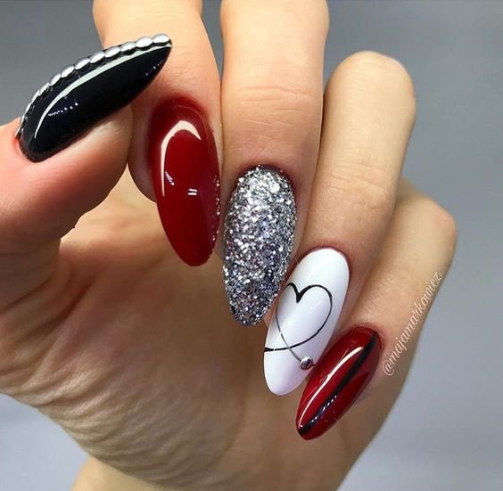 Easy DIY Valentines Nail Designs for Short Nails - Party Wowzy