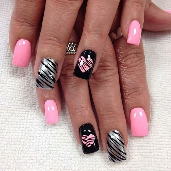 Valentine Nail Designs For Short Nails Attractive Nail Design