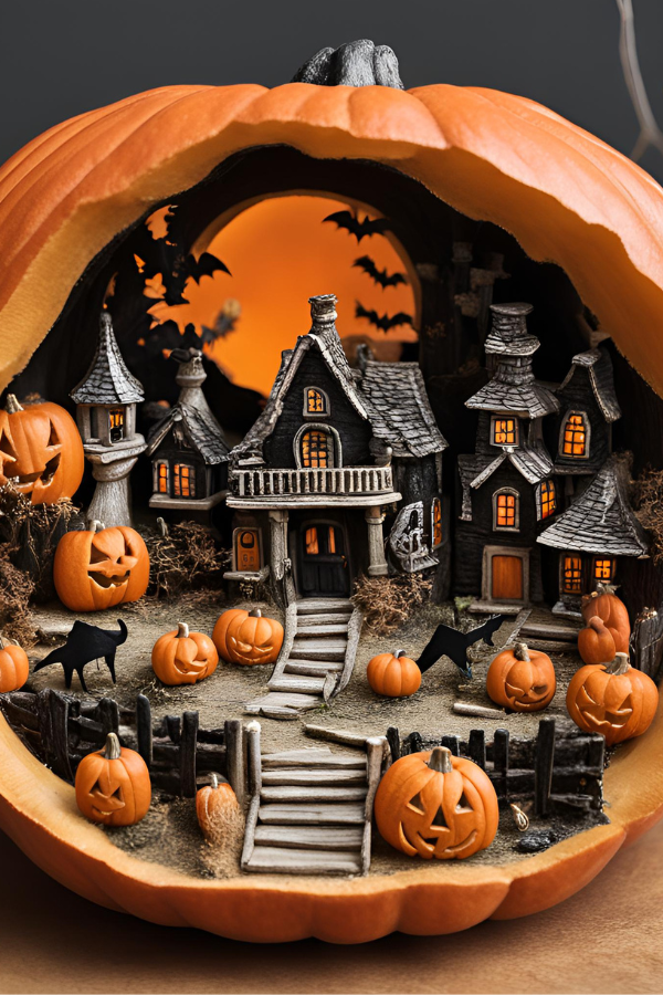 5 Halloween Pumpkin Diorama Ideas