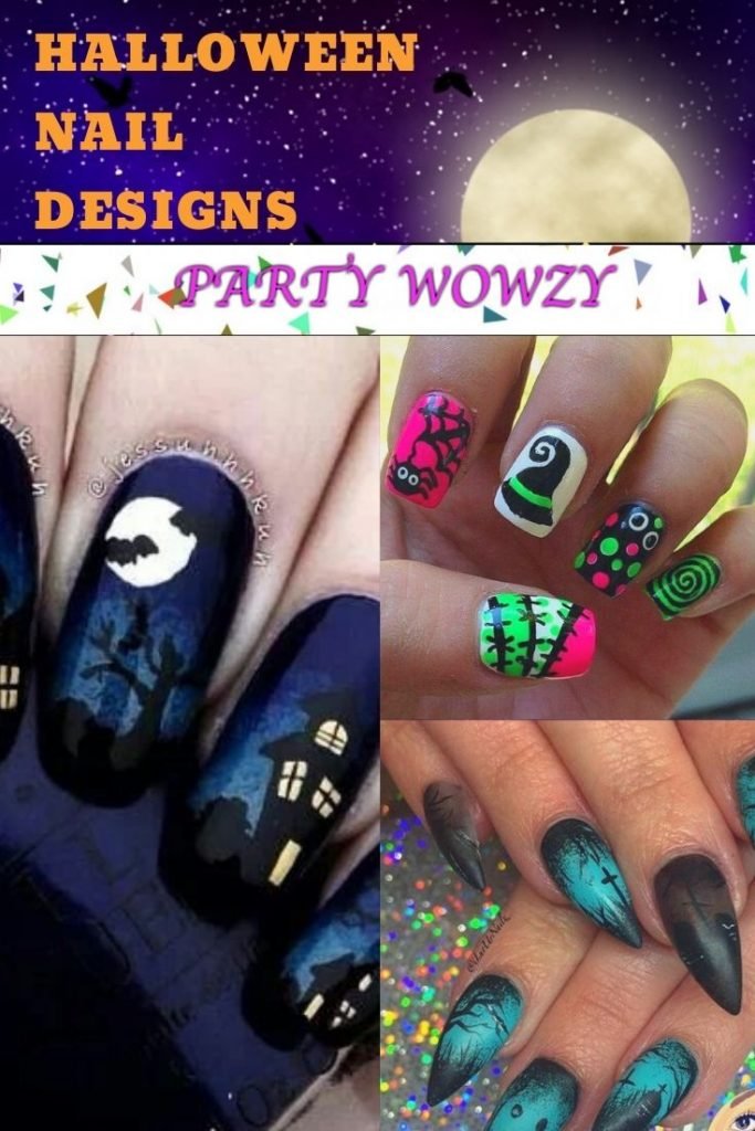 Awesome Halloween Nail Art Designs Step by Step - Party Wowzy