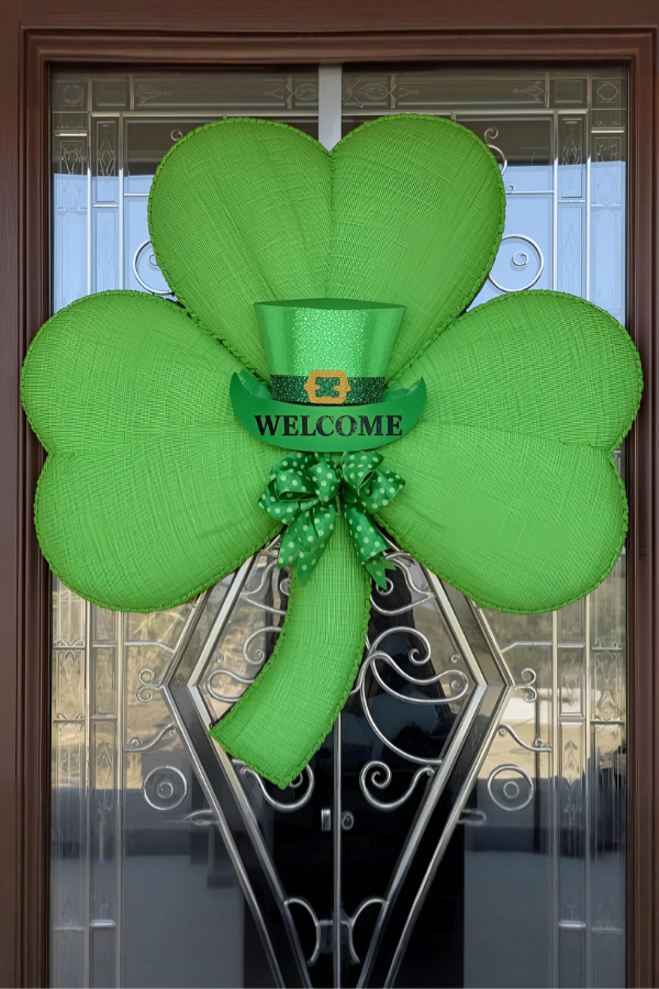 St. Patrick’s Day shamrock wreath