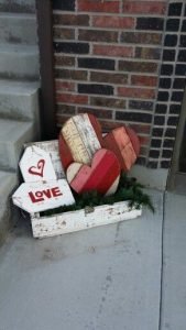 Valentines Porch Decor