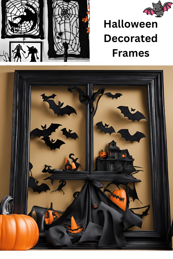 halloween decorated frames