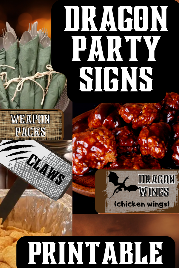 dragon party signs