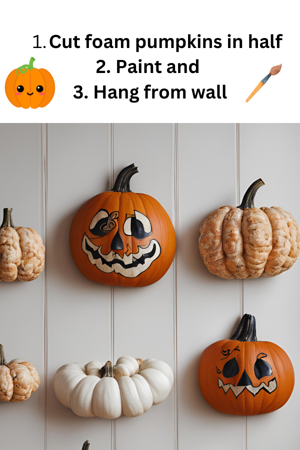 foam wall pumpkins