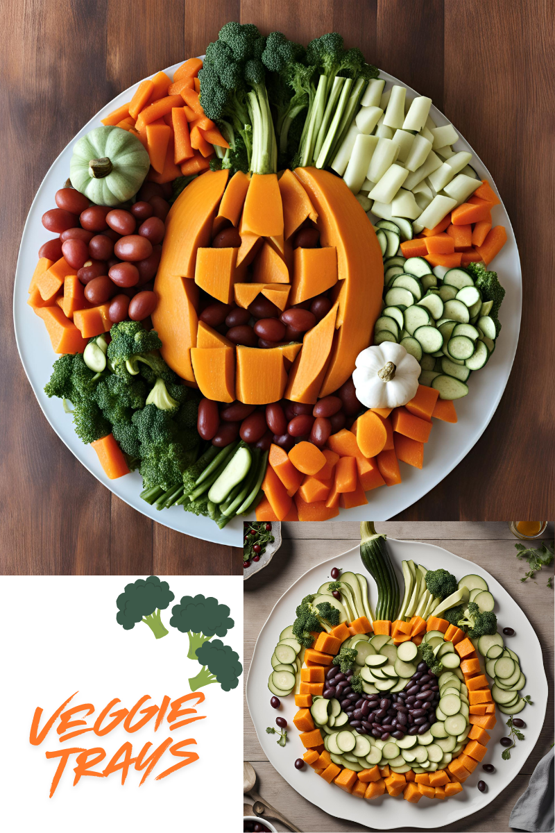 veggie platter pumpkin