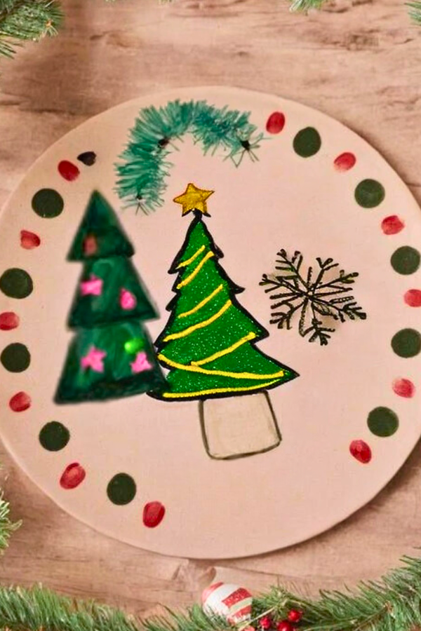 10 DIY Christmas Plates for Kids to Make