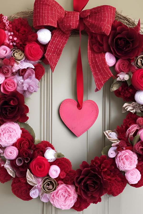 valentines wreath