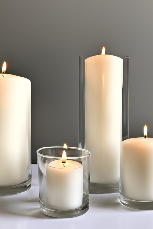different size candles