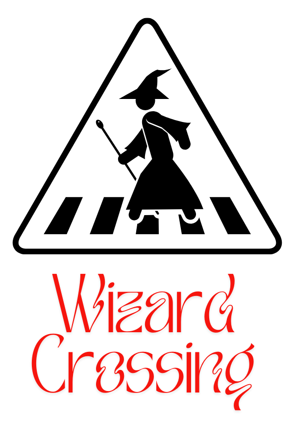 wizard crossing sign