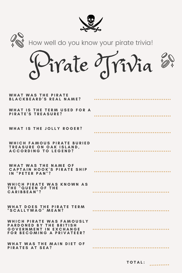 pirate trivia game