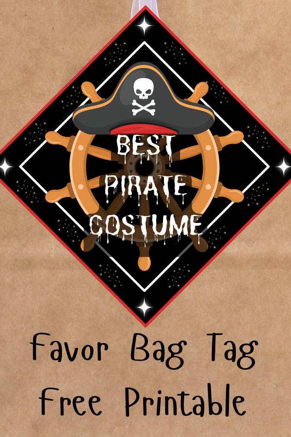 best pirate costume award tag