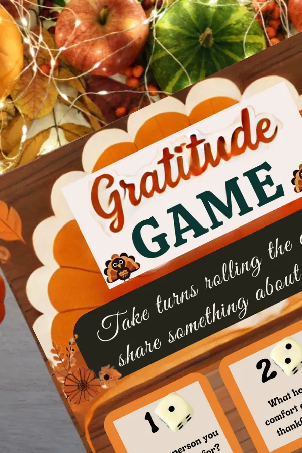 Thanksgiving Gratitude Game