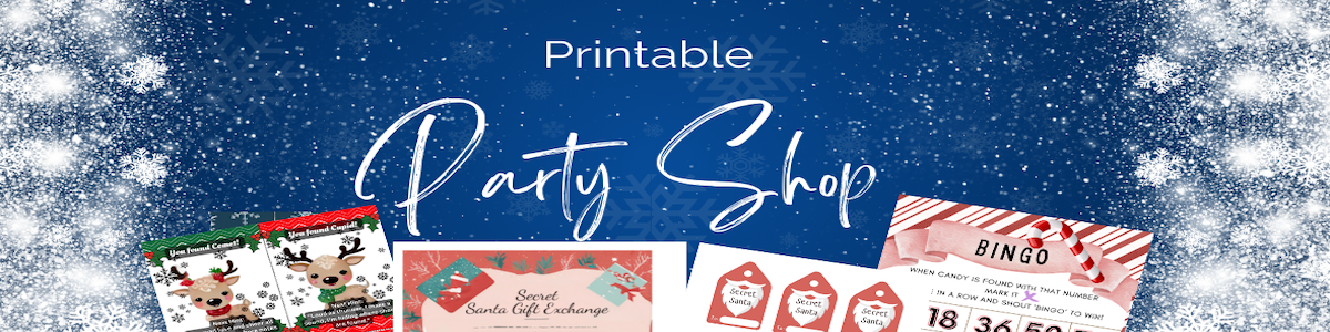 printable party shop