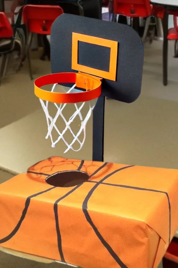 basket ball valentines box idea