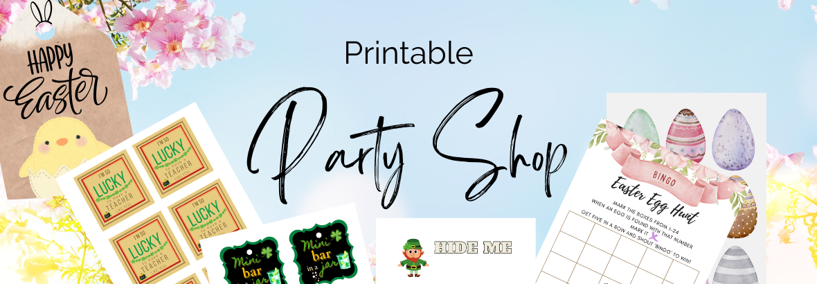 printable party shop