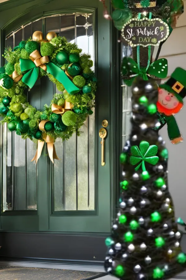 irish themed front porch decor