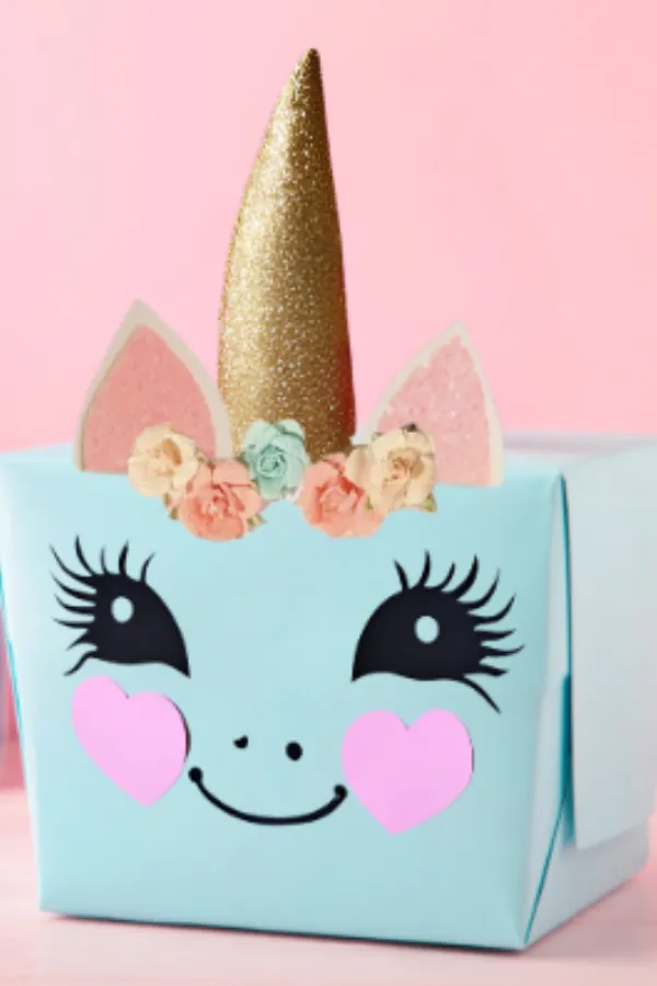 unicorn valentines box idea