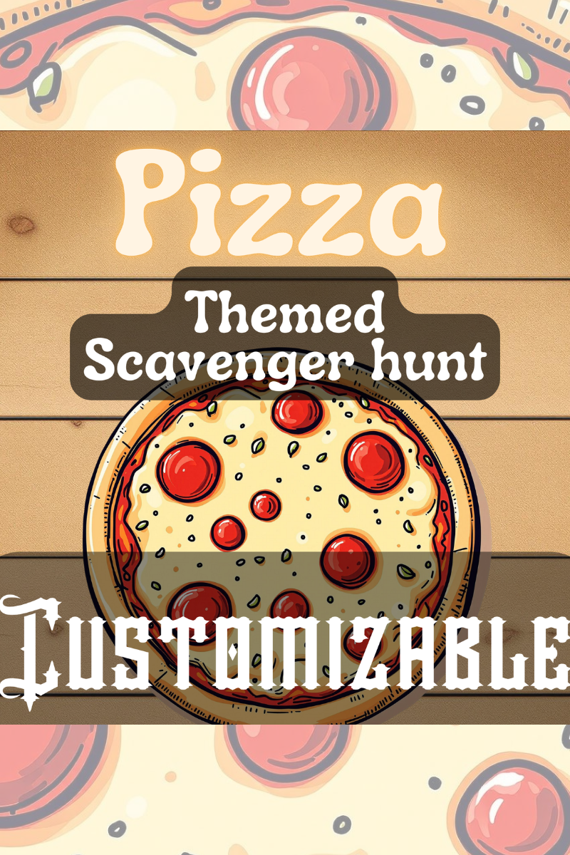 pizza themed scavenger hunt