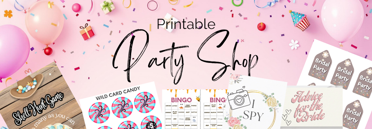 printable party shop
