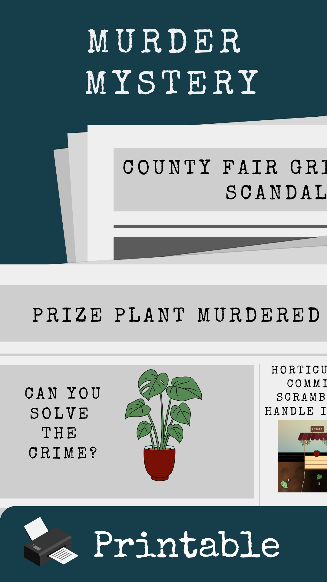 printable murder mystery
