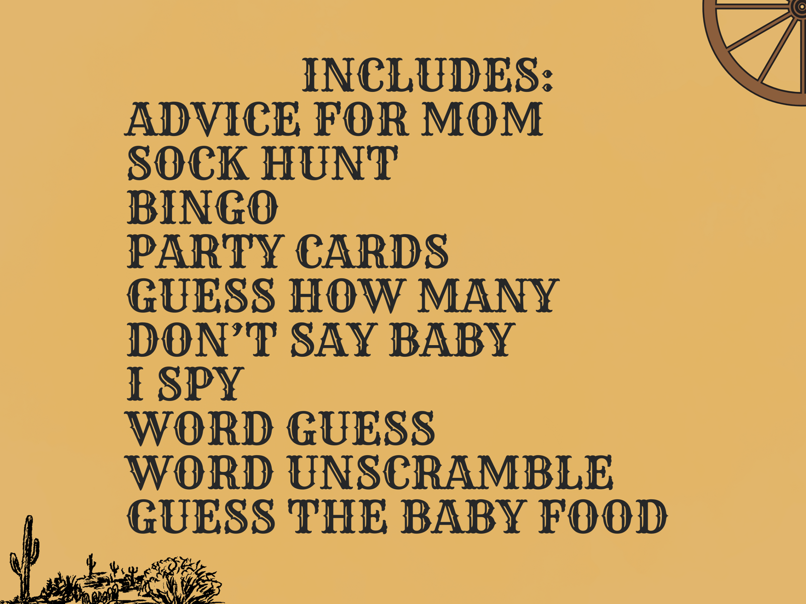 western baby shower