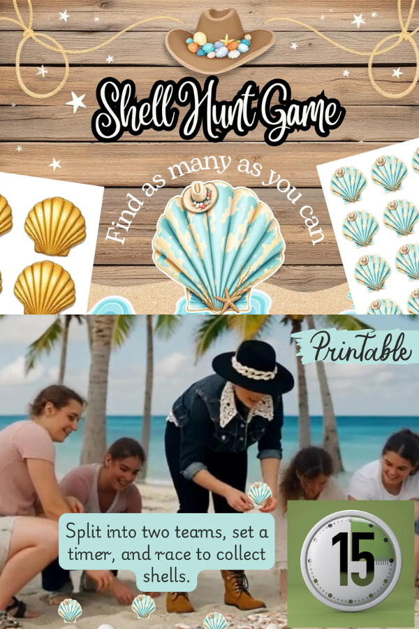 Seashell Hunt Printable Game