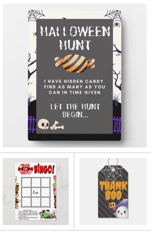 halloween printed games