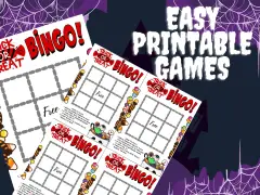 easy printable halloween games