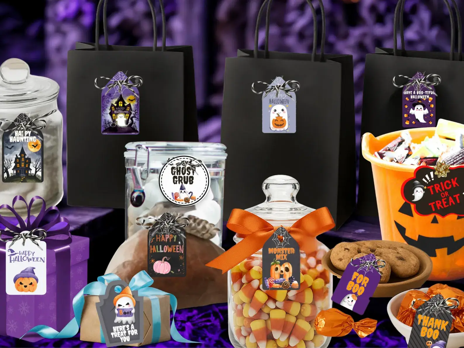 halloween gift tags
