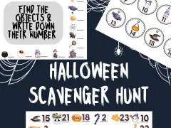 halloween scavenger hunt